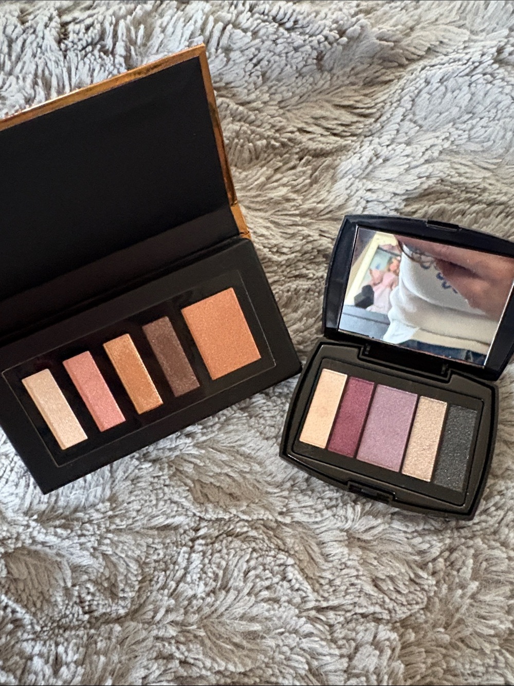 Lancome Plum Eyeshadow Compact and Gold/Browns Eyeshadow Compact